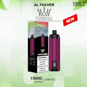 ALFAKHER CROWN BAR – LUSH ICE- 15000 PUFFS