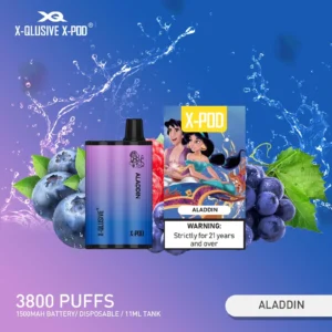 X-QLUSIVE X-POD ALADDIN – 3800 PUFFS